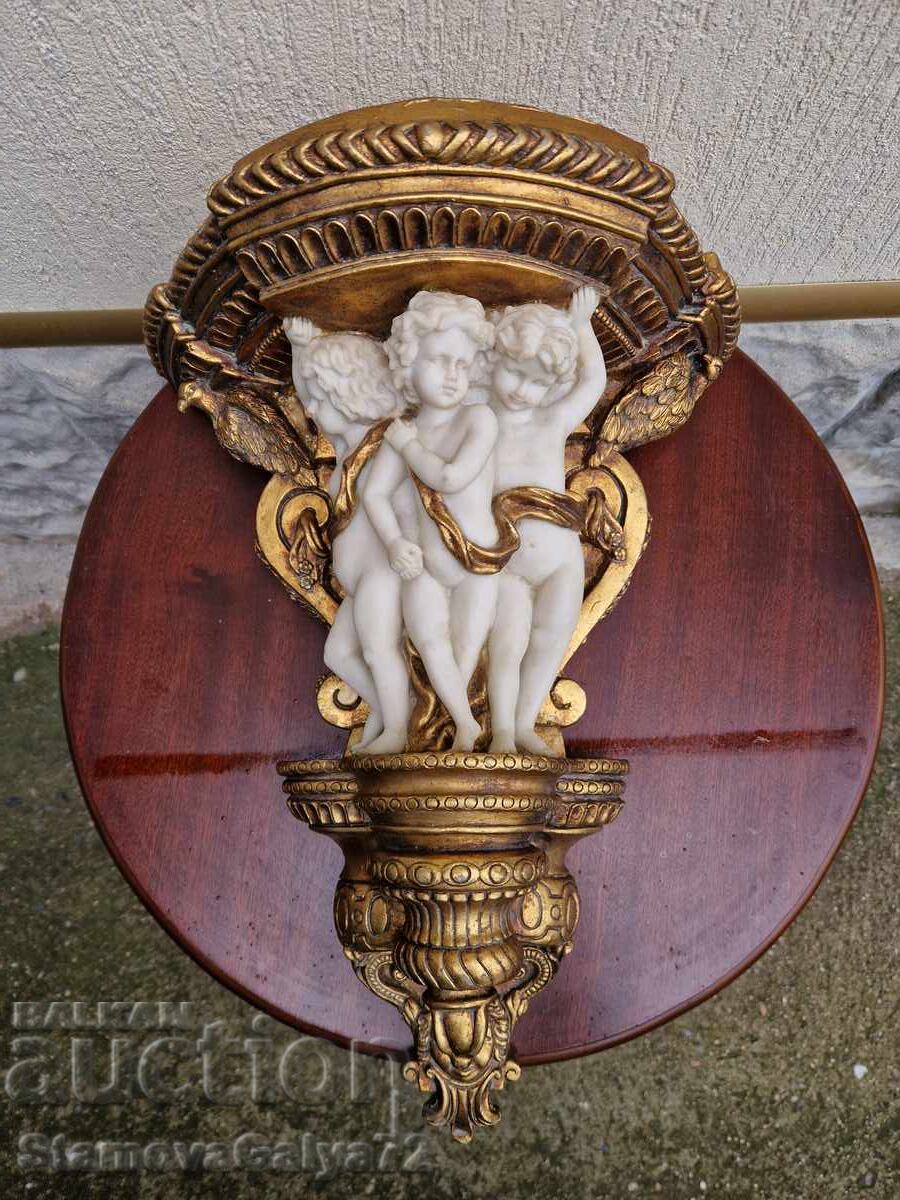 Аукцион Стара уникална антикварна френска конзола за стена