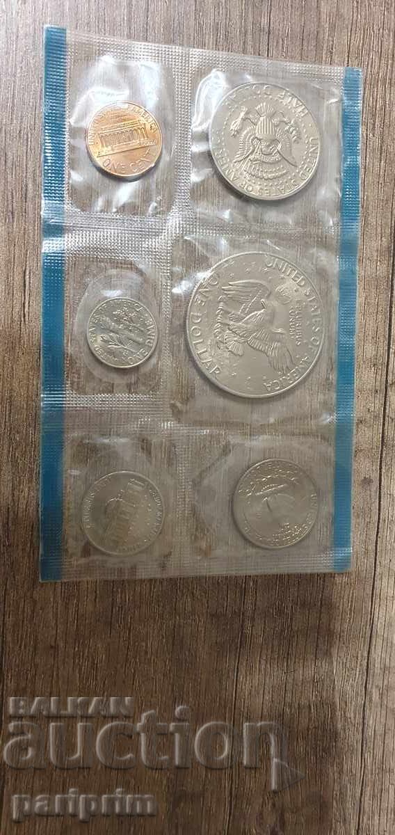 САЩ, 1977 г. Лот от 6 бр. нециркулирали монети.БЗЦ с цена € 0.01 | 0.02 лв. САЩ, 1977 г. Лот от 6 бр. нециркулирали монети.БЗЦ с цена € 0.01 | 0.02 лв.