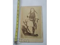 Old photo cardboard lithograph Voivode Greece