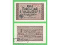 (¯`'•.¸GERMANY 1 mark 1940-1945 (Swastika) UNC¸.•'´¯)