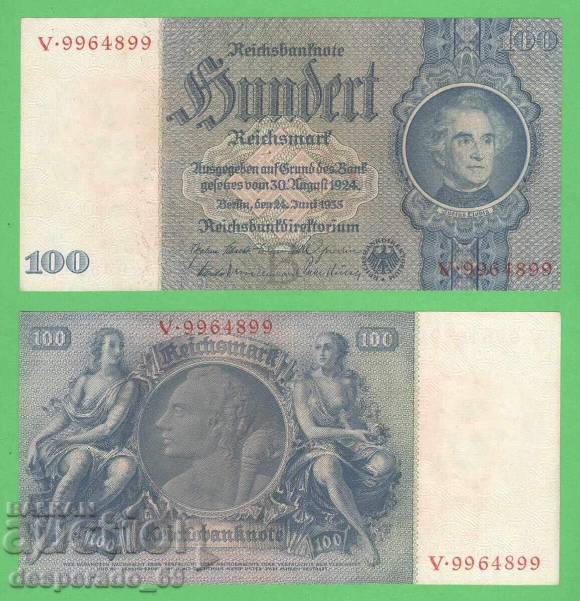 (¯`'•.¸GERMANIA 100 de mărci 1935 (svastica)¸.•'´¯)