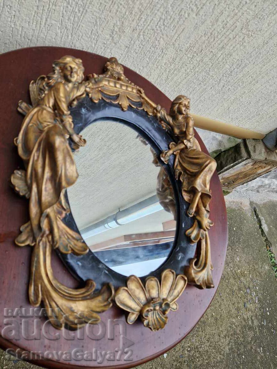 Livrarea Oglindă antică franceză superbă, stil Secession Livrarea Oglindă antică franceză superbă, stil Secession