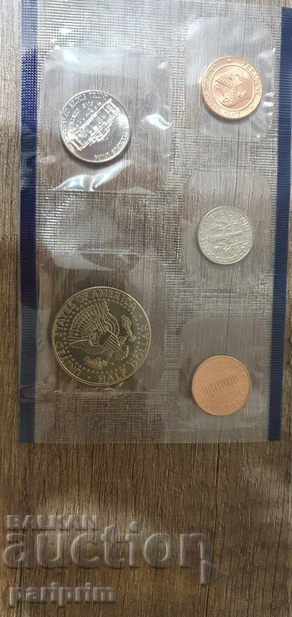 САЩ, 1999 г. Лот от 10 бр. НЕЦИРКУЛИРАЛИ монети. БЗЦ - 5 САЩ, 1999 г. Лот от 10 бр. НЕЦИРКУЛИРАЛИ монети. БЗЦ - 5