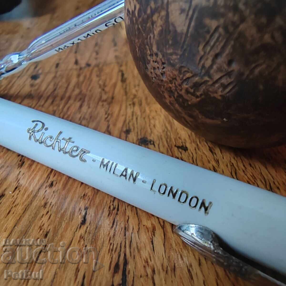 Παλιό Μικρό Ιατρικό ΘΕΡΜΟΜΕΤΡΟ RICHTER τύπου Στυλό Λειτουργεί - 5 Παλιό Μικρό Ιατρικό ΘΕΡΜΟΜΕΤΡΟ RICHTER τύπου Στυλό Λειτουργεί - 5