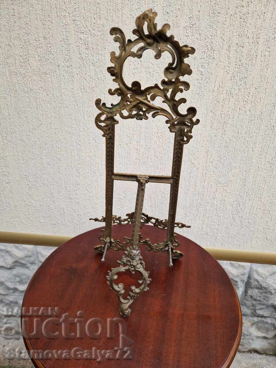 Чифт страхотни антикварни бронзови стойки - 7