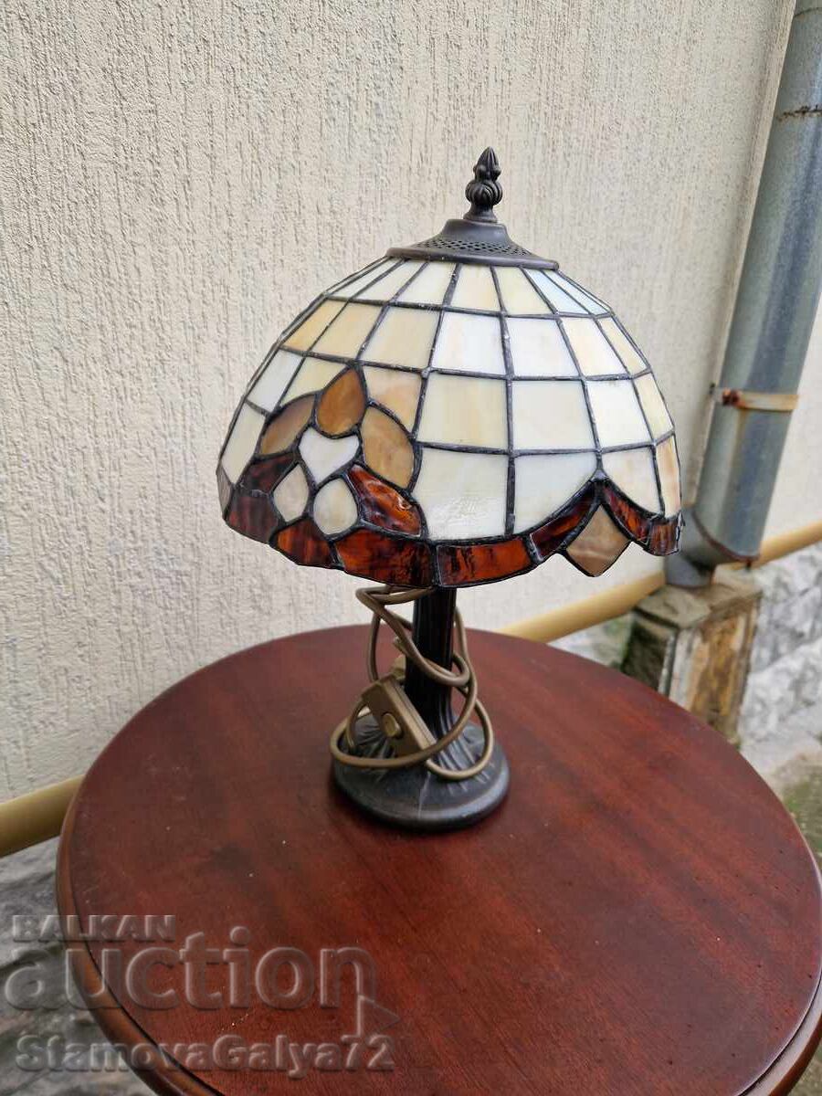 Frumoasă lampă de noptieră antică Tiffany - 5 Frumoasă lampă de noptieră antică Tiffany - 5