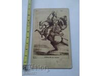 Fotografie veche pe carton, litografie, Împăratul Greciei