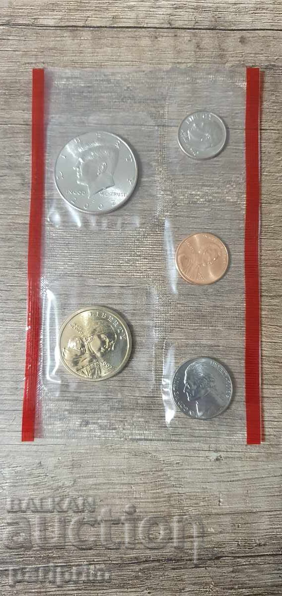 САЩ, 2002 г. Лот от 10 бр. НЕЦИРКУЛИРАЛИ монети. БЗЦ с цена € 0.01 | 0.02 лв. САЩ, 2002 г. Лот от 10 бр. НЕЦИРКУЛИРАЛИ монети. БЗЦ с цена € 0.01 | 0.02 лв.