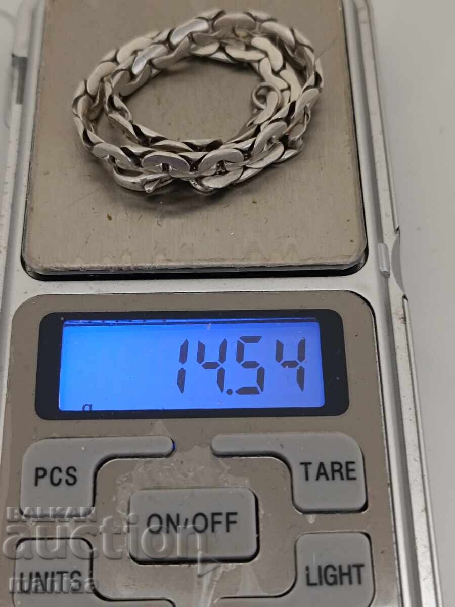 Аукцион Красива маркирана гривна сребро проба 925