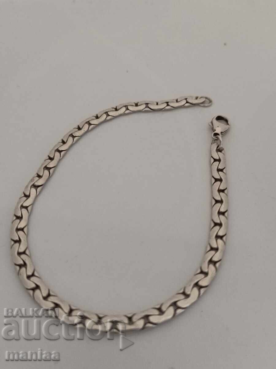 Красива маркирана гривна сребро проба 925 - 5