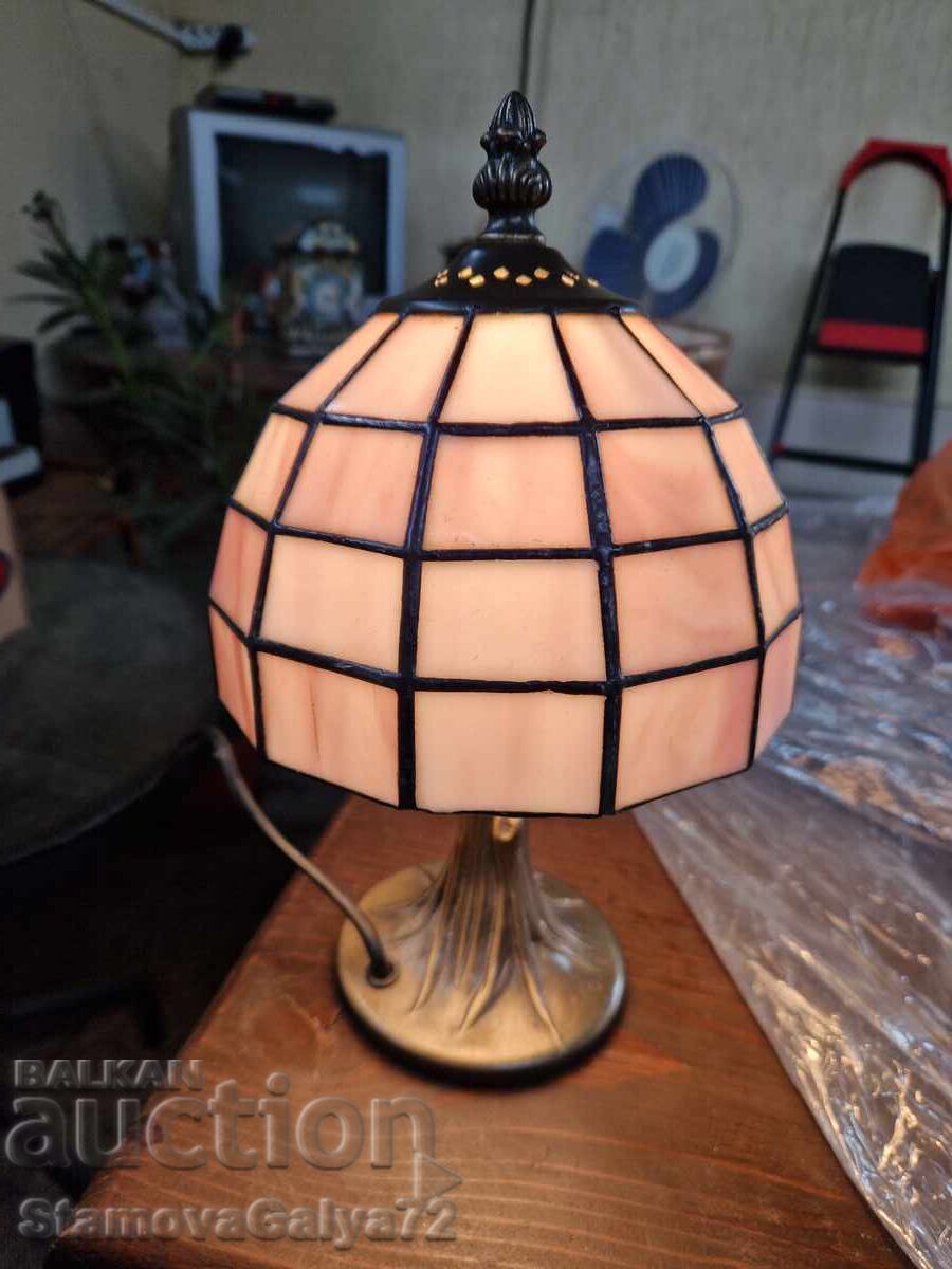 Чудесна антикварна настолна лампа Тифани - 7