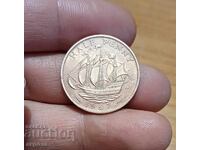 Jumătate penny Marea Britanie 1967 lucios