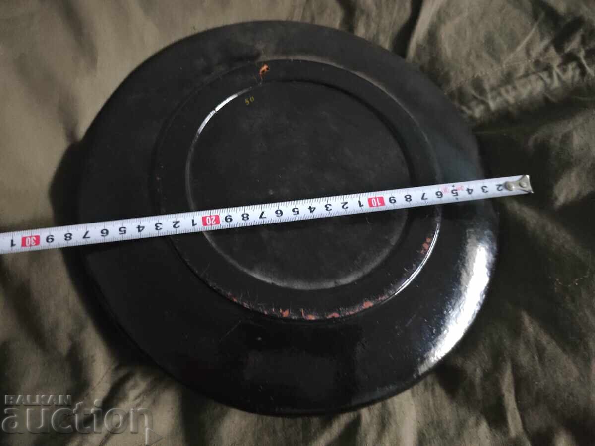 Δημοπρασία Ξύλινο ζωγραφισμένο πιάτο τοίχου USSR