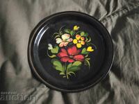 метална рисувана чиния СССР