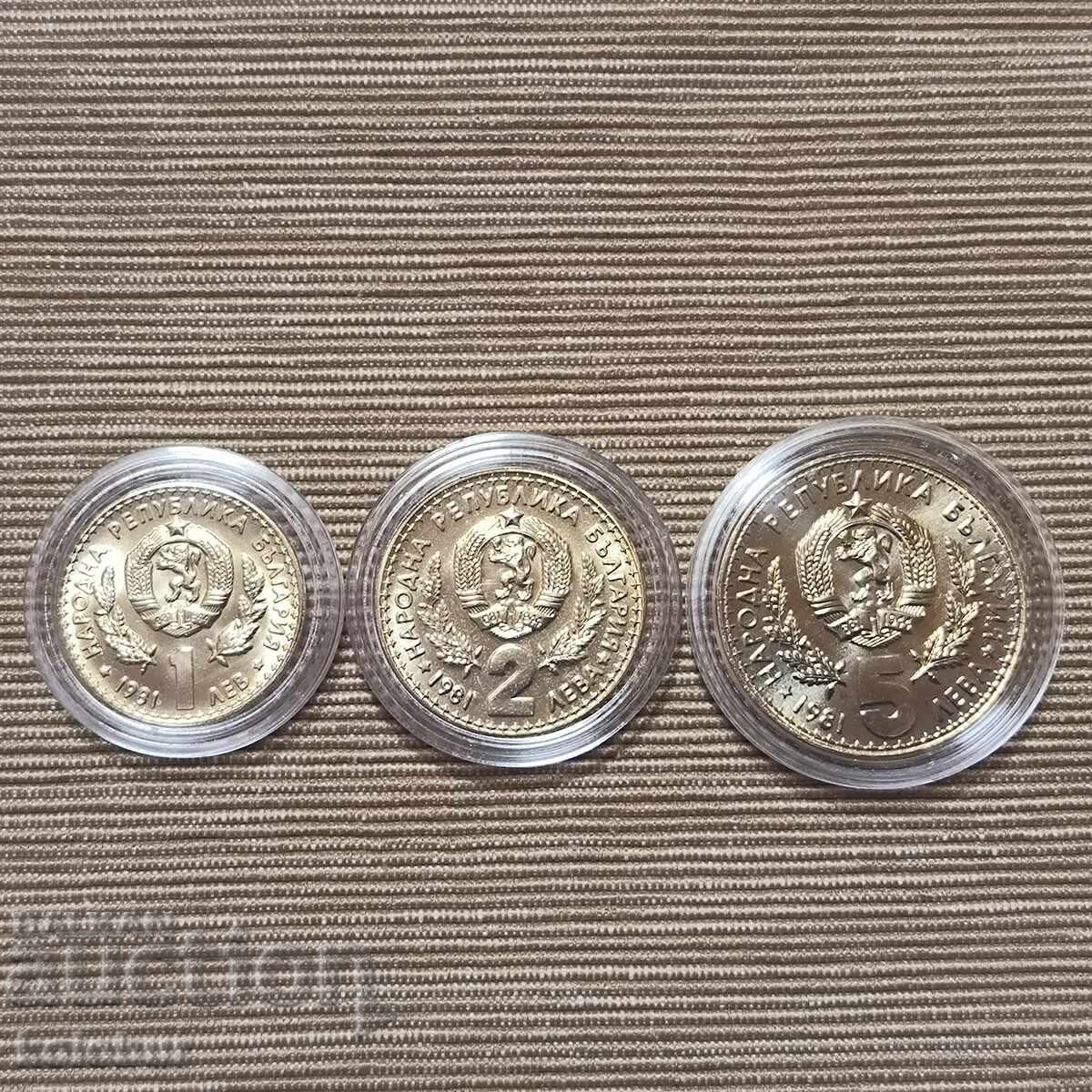 1, 2 και 5 λέβα 1981 έτους Πλήρες σετ Παγκόσμια έκθεση κυνηγιού με τιμή € 28.00 | 54.76 BGN