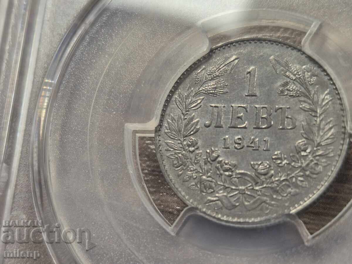 Livrarea PCGS 1 leu 1941 g. UNC DETAILS CURĂȚAT Livrarea PCGS 1 leu 1941 g. UNC DETAILS CURĂȚAT