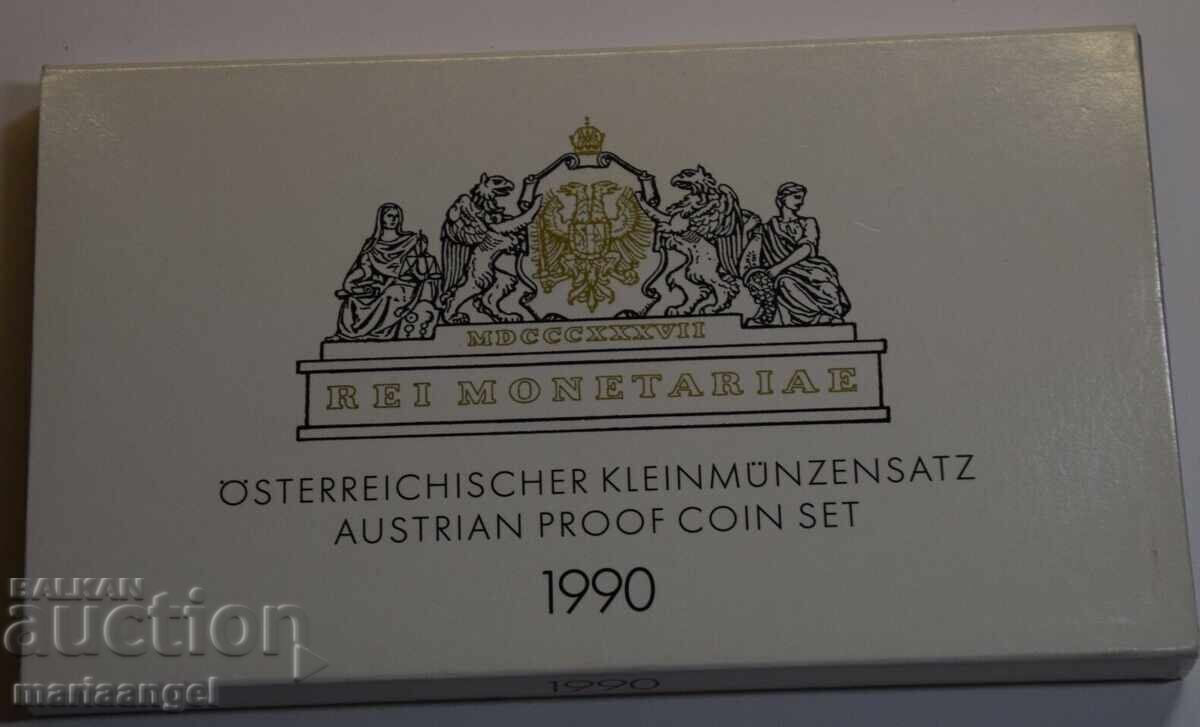 Аукцион Сет Евро Австрия 1991 - PROOF 8 монети бокс