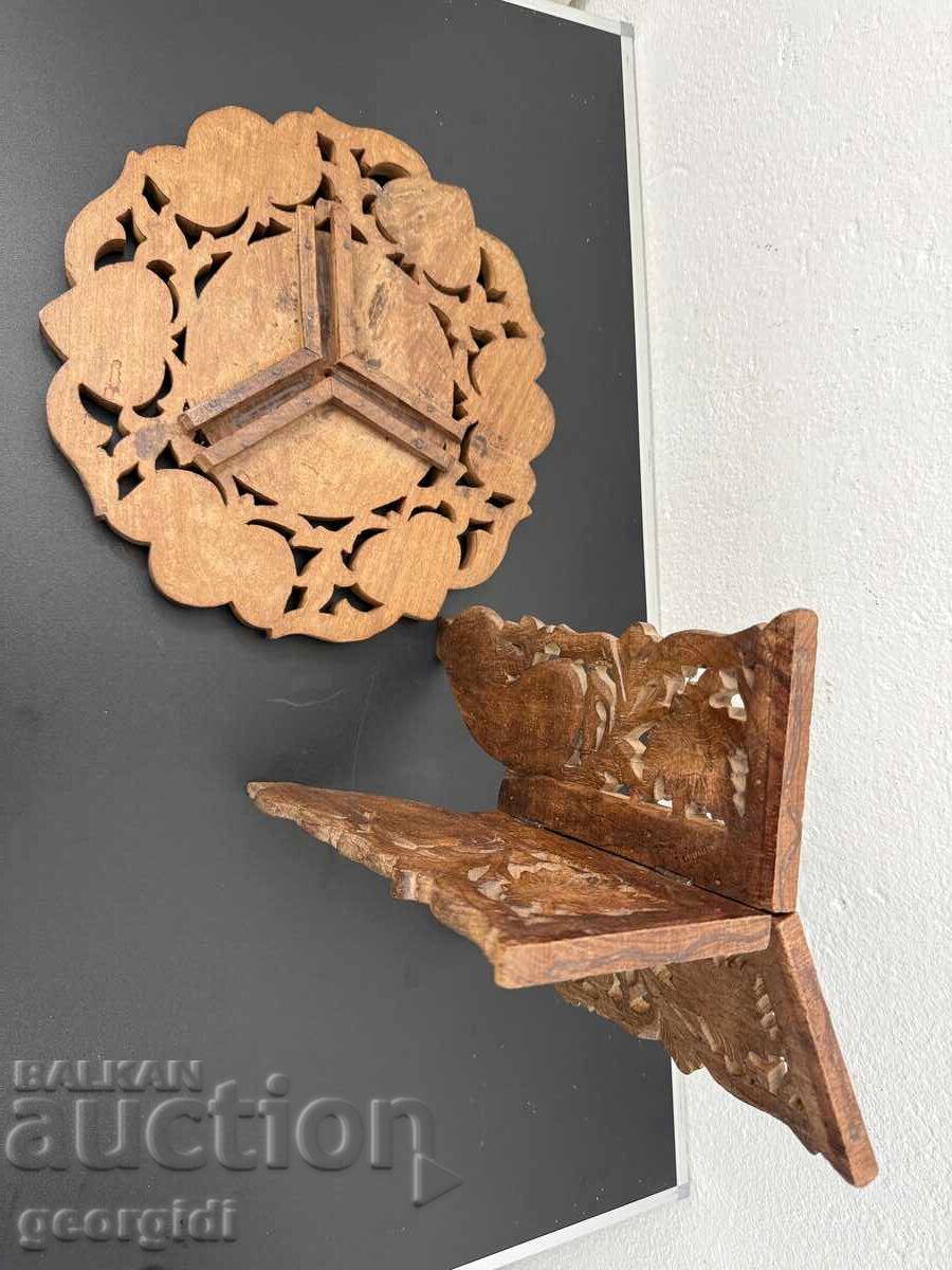 Сгъваема резбована маса / масичка / поставка. №7825 - 7 Сгъваема резбована маса / масичка / поставка. №7825 - 7