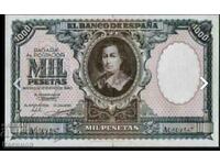 Unică bancnotă rară din Spania 1000 Pesetas 1940