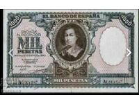 Unică bancnotă rară din Spania 1000 Pesetas 1940