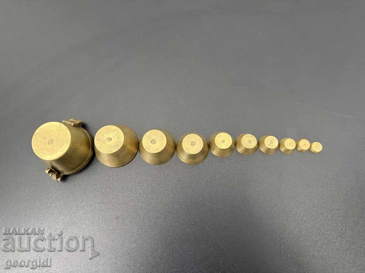 Σετ χάλκινων βαρών φωλιάς. №7827 - 5 Σετ χάλκινων βαρών φωλιάς. №7827 - 5