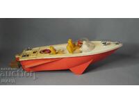 Jucărie de plastic veche rusească model barcă cu motor