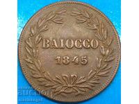 Vatican 1 bayoko 1845 Gregory XVI 30mm μπρούτζινο
