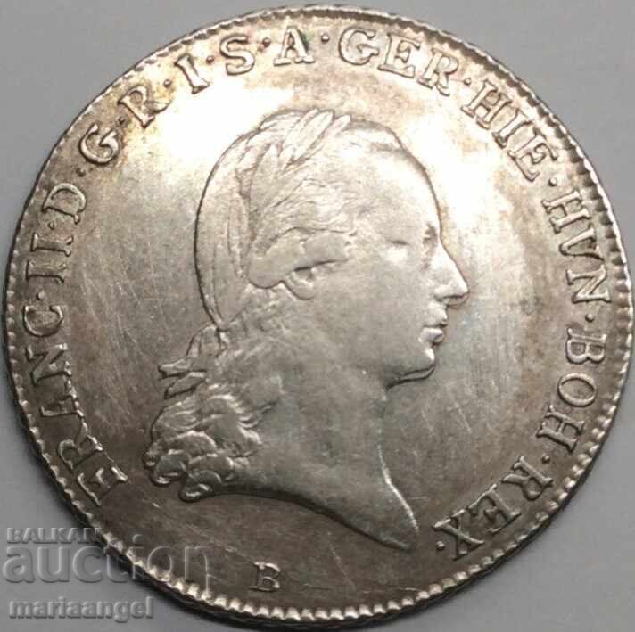 Аукцион 1/4 талер 1797 Австрия В - Кремниц Словакия Франц II Патина Аукцион 1/4 талер 1797 Австрия В - Кремниц Словакия Франц II Патина