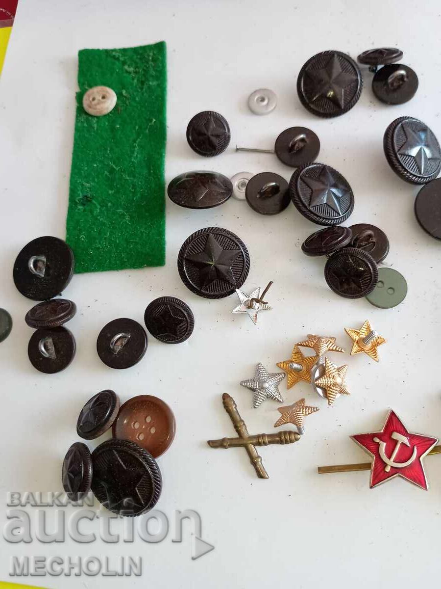 Old military cockades, badges, and buttons - 5