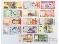 ❤️ ⭐ Lot de bancnote 14 bucăți UNC nou ⭐ ❤️