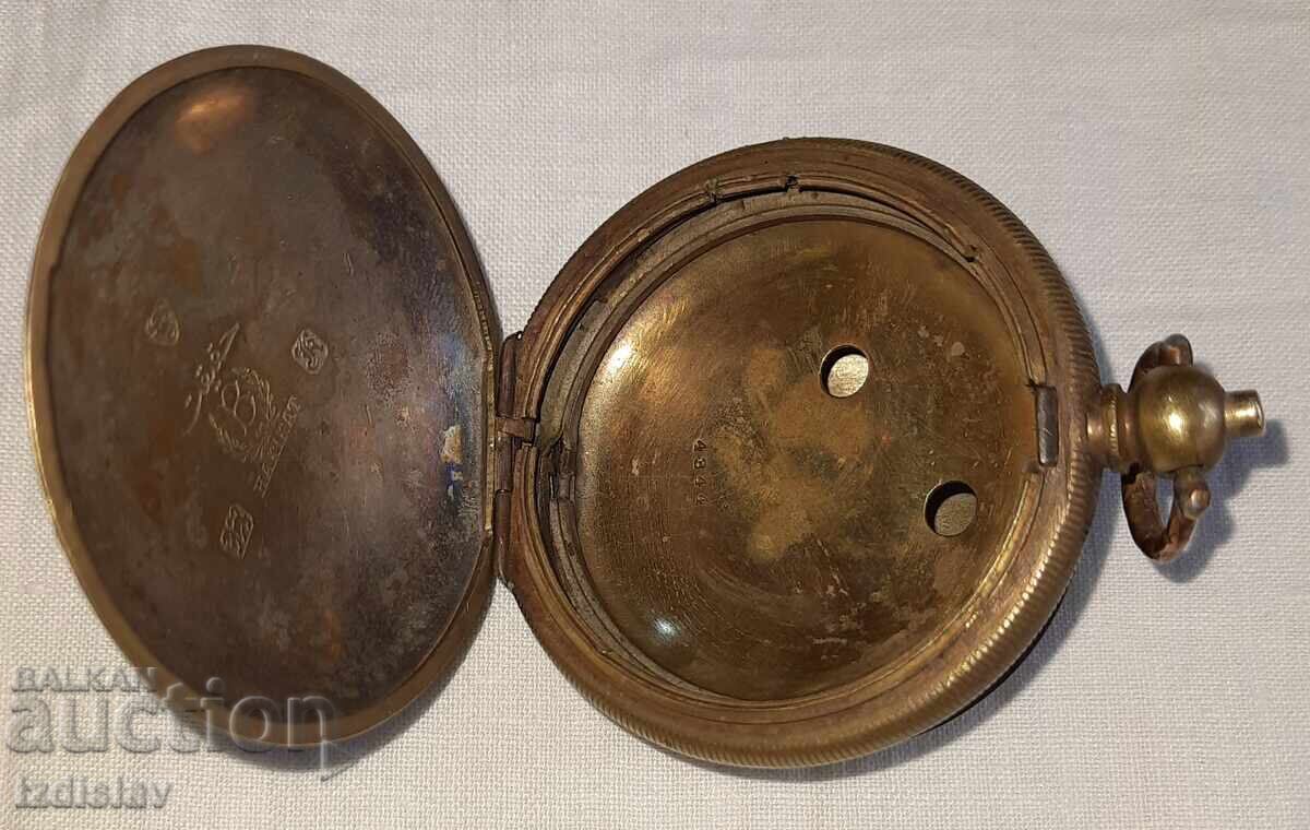 Bronze covers from an antique pocket watch - 6
