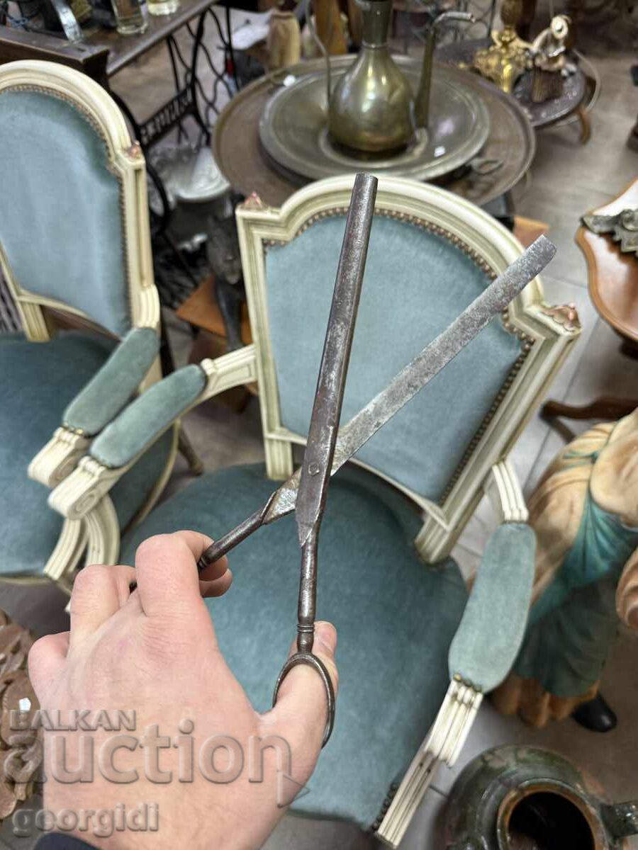 Стара кована ножица / абаджийска. №7828 - 6