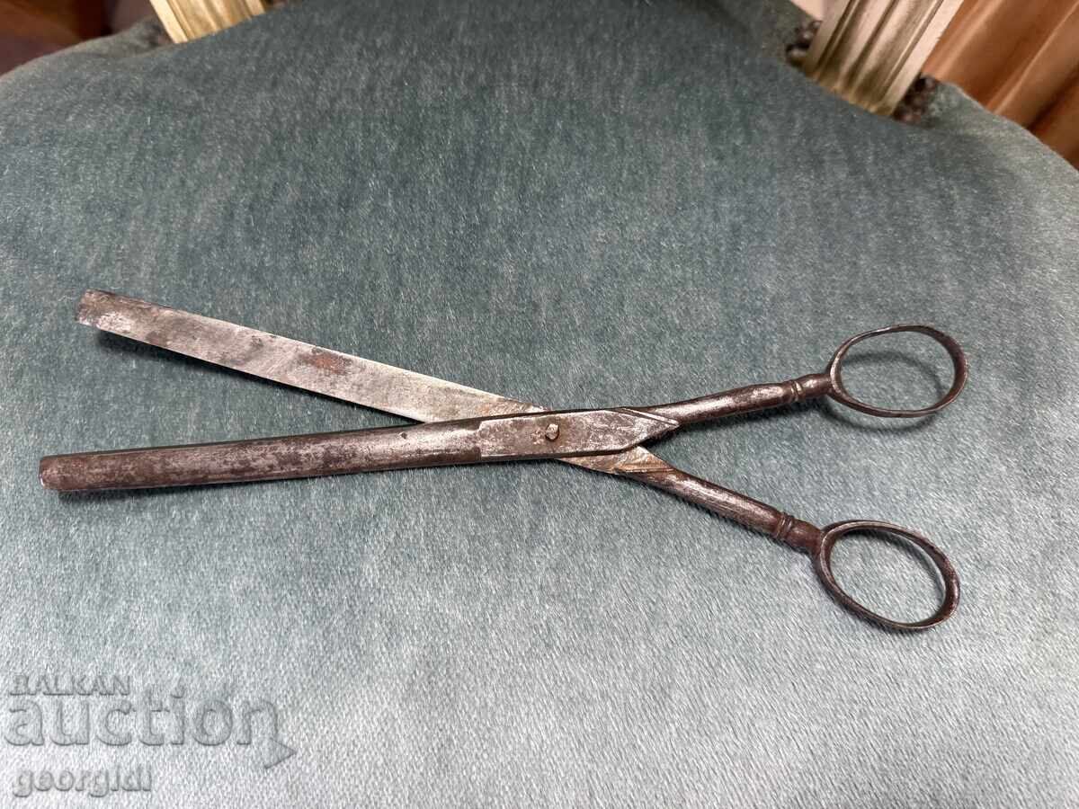 Стара кована ножица / абаджийска. №7828