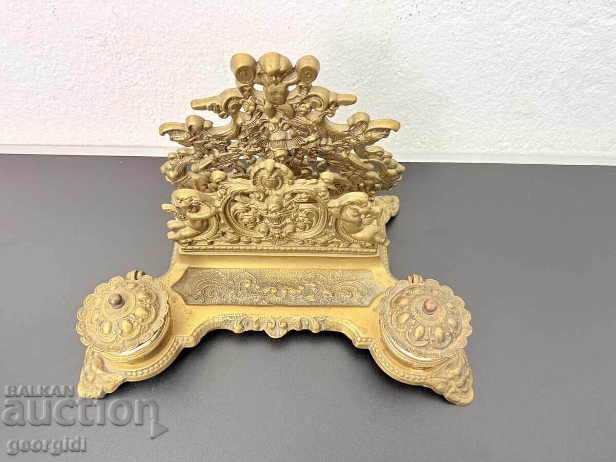 Licitație Calimară din bronz în stil Rococo. №7829