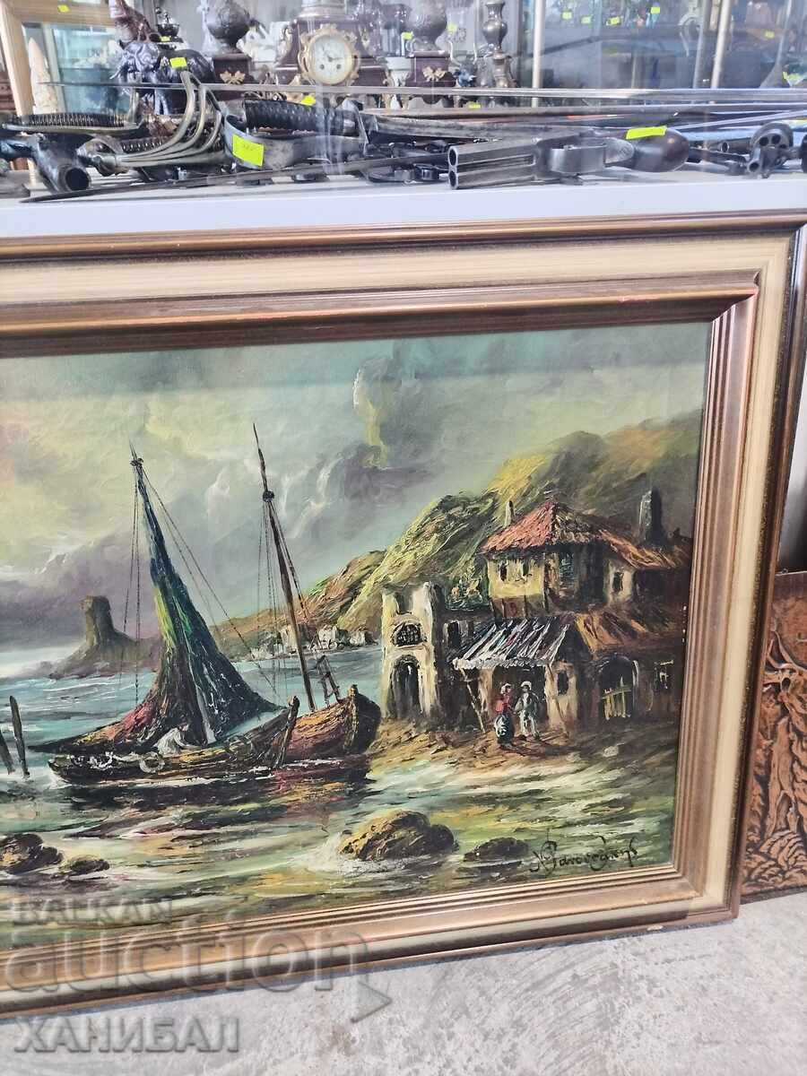 Доставка на КРАСИВА АВТОРСКА КАРТИНА, МОРСКИ ПЕЙЗАЖ