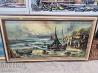 TABLOU ORIGINAL FRUMOS, PEISAJ MARIN