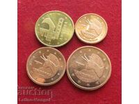 ΑΝΔΟΡΑ 4 x 1+2+5+10 λεπτά 2018 UNC