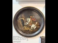 Гравирана месингова чиния -  Свети Георги Победоносец №7832