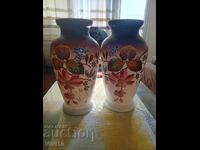 Старинни вази ,опалин 35см,2бр