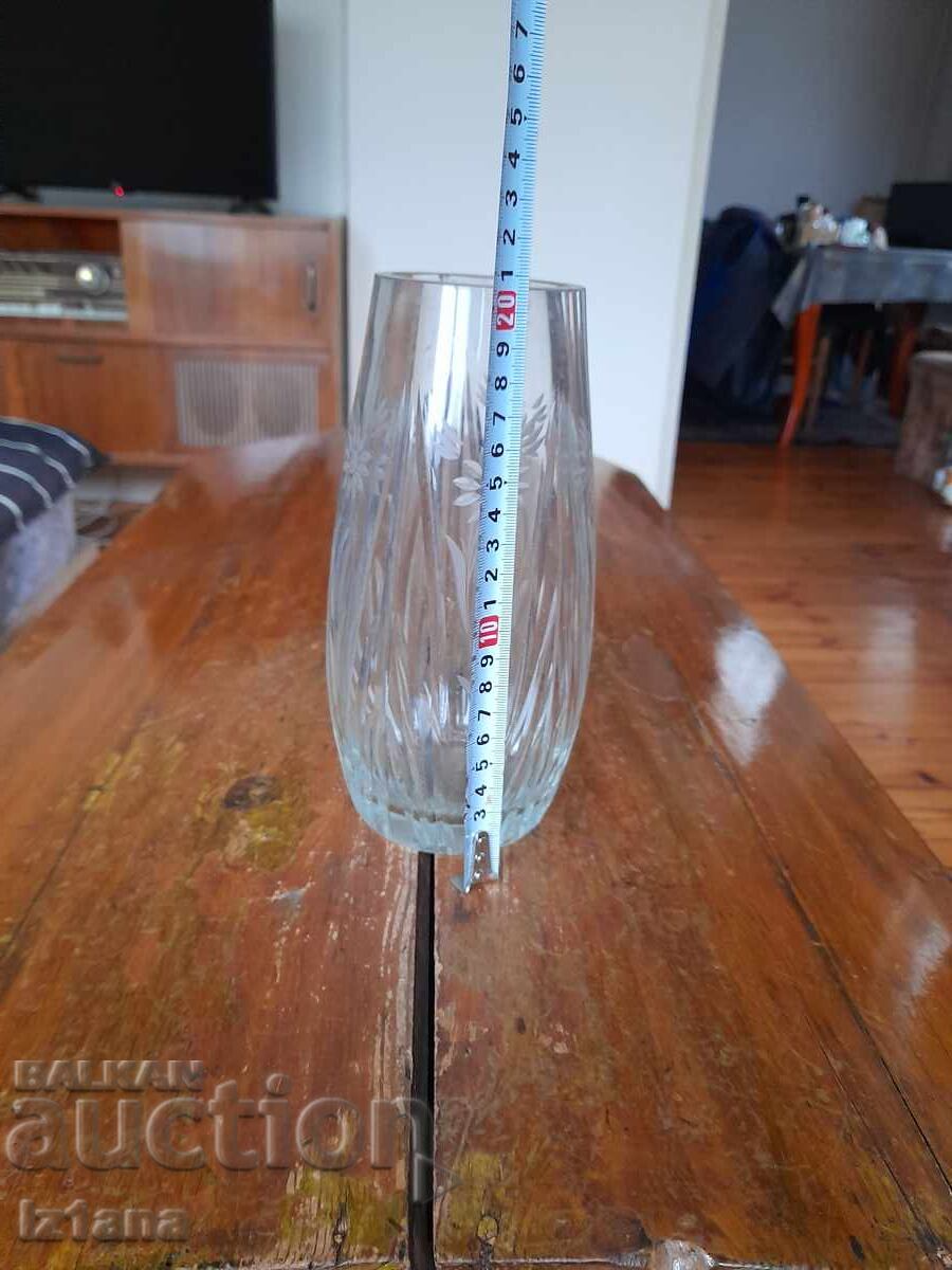 Стара стъклена ваза - 6