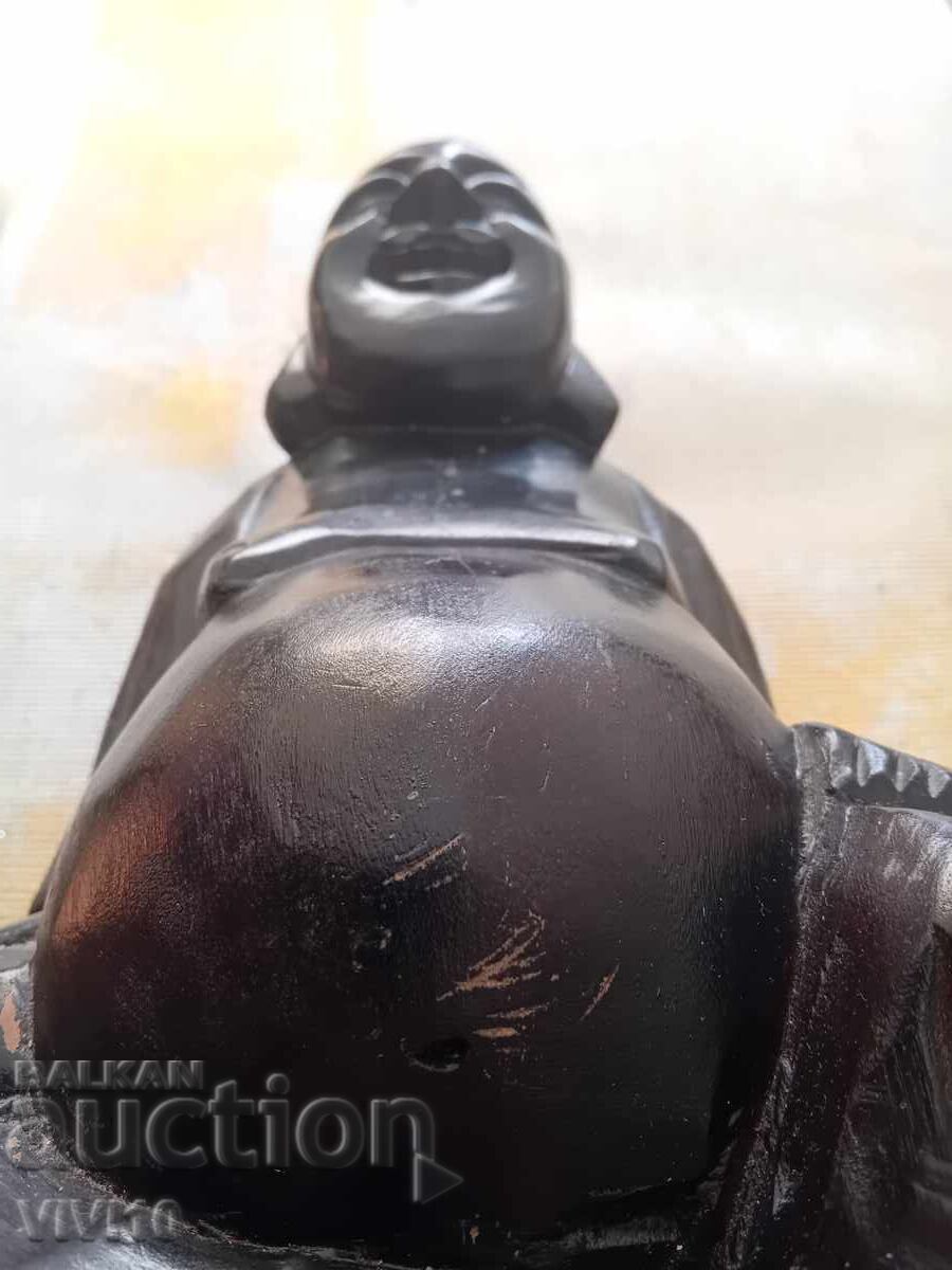 Старинна дърворезба Буда 30см