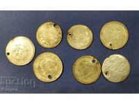 7 bucăți monede de argint vechi