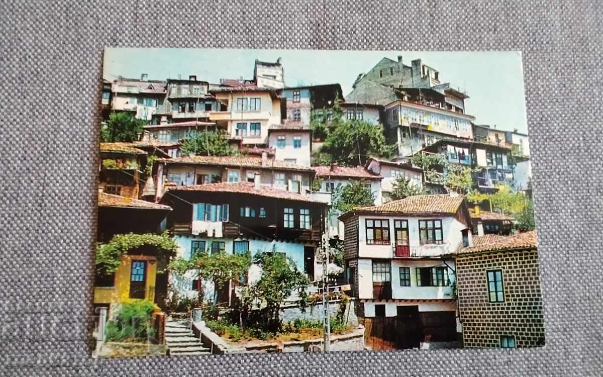 Παλιά καρτ ποστάλ Βελίκο Τάρνοβο παλιά σπίτια Παλιά καρτ ποστάλ Βελίκο Τάρνοβο παλιά σπίτια