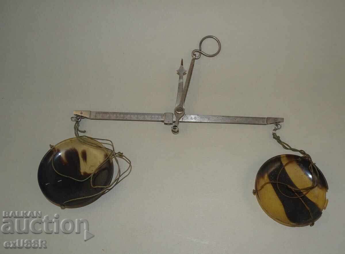 Δημοπρασία Παλιά μικρή ζυγαριά φαρμακείου 1926