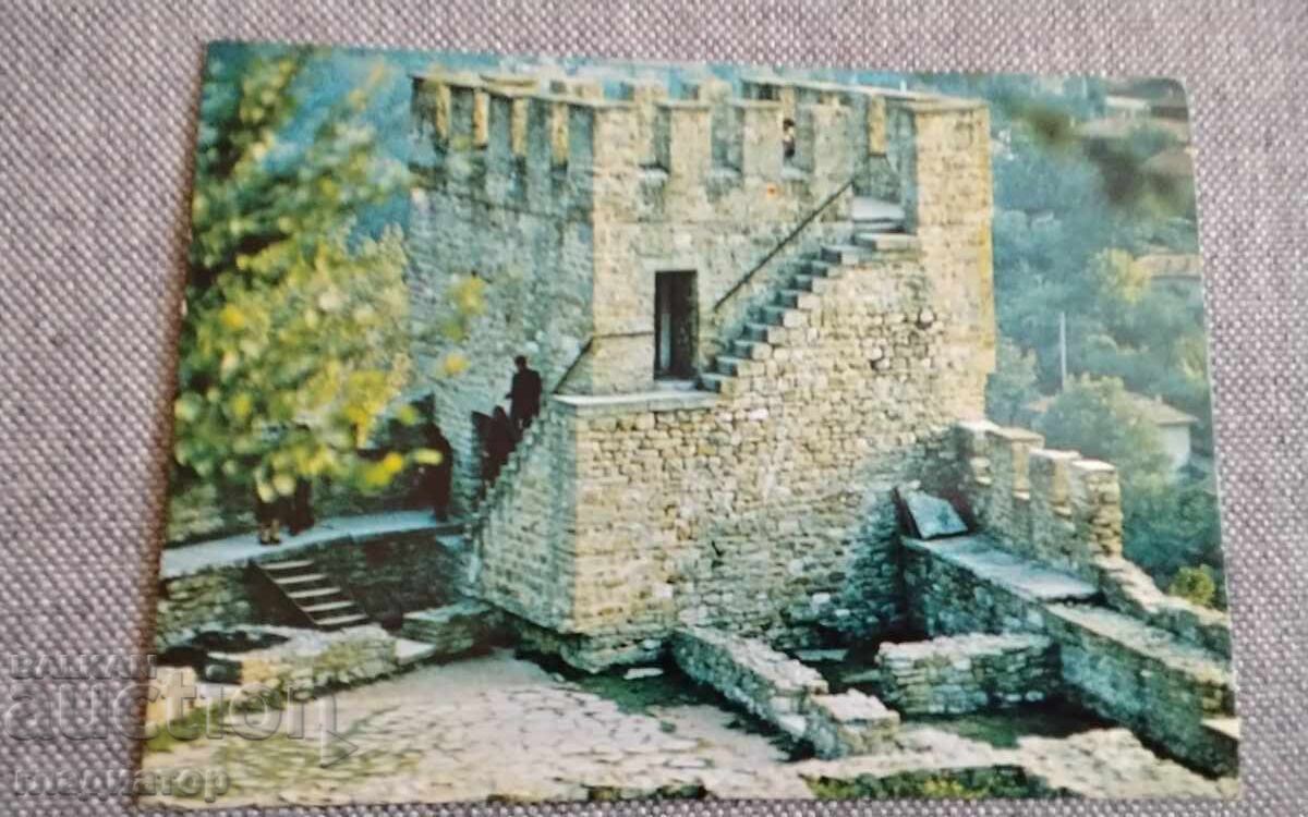 Стара картичка Велико Търново Балдуиновата кула на Царевец
