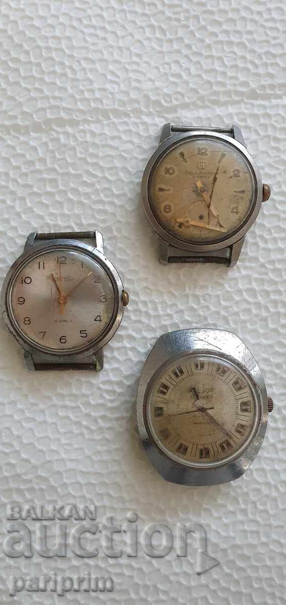 Auction  Lot of 7 mechanical wrist/pocket watches, for parts. BZC