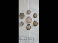 Lot de 7 buc. ceasuri mecanice de mână/buzunar, pentru piese. BZC