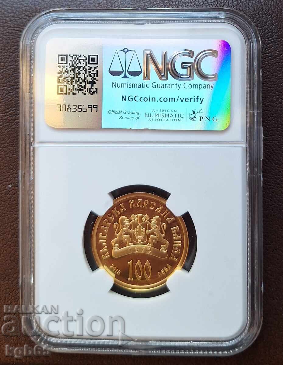 100 лева 2018 г. Свети Стефан NGC PF 69 с цена € 1628.00 | 3184.09 лв.