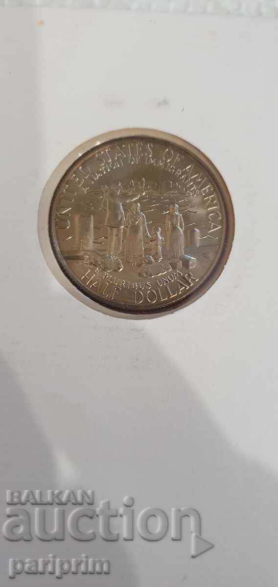 Аукцион САЩ, 1986 г.Юбилейна монета 100 г. Статуя на свободата. БЗЦ