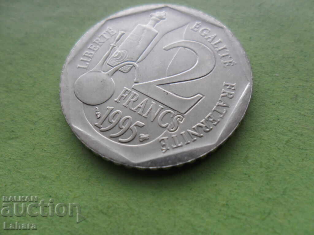 2 франка 1995 г. Франция с цена € 2.00 | 3.91 лв.